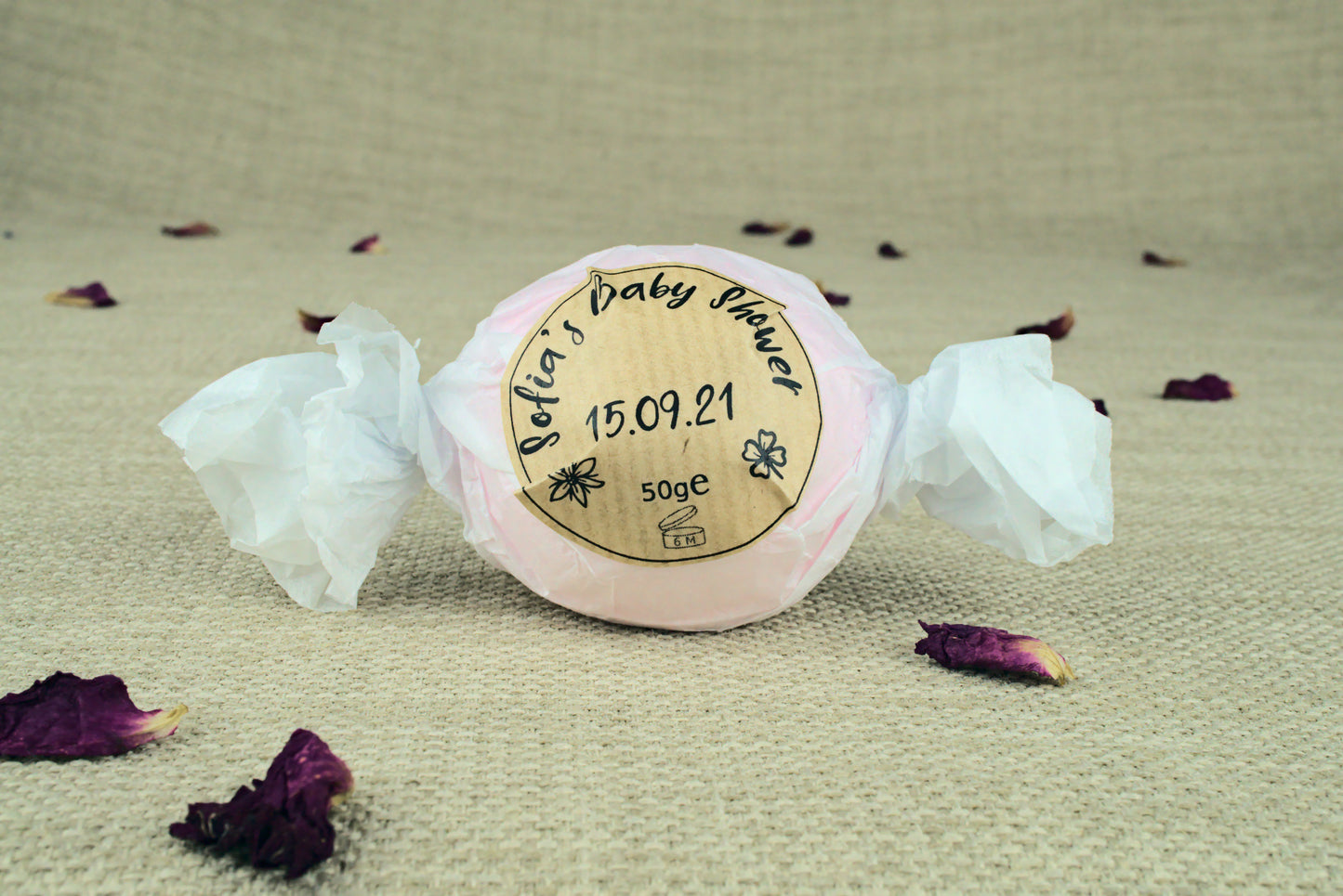 Personalised Baby Shower Bath Bombs
