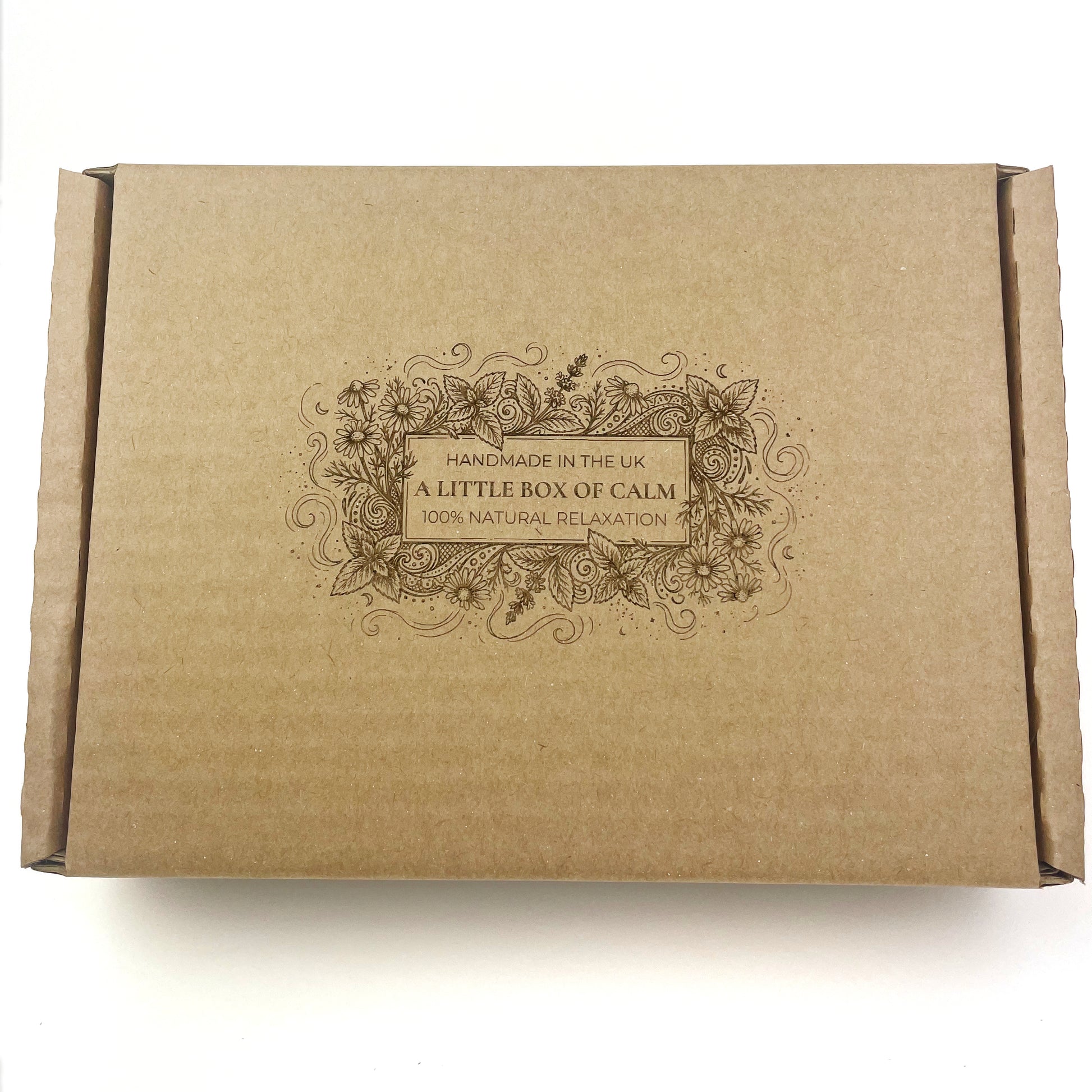 A little box of calm stress relief care package