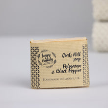 Load image into Gallery viewer, Goats Milk Palmarosa and Black Pepper Soap
